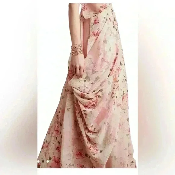 Anthropologie Varun Bahl Sakura Floral Sleeveless Multicolor Maxi Dress … - Picture 3 of 8